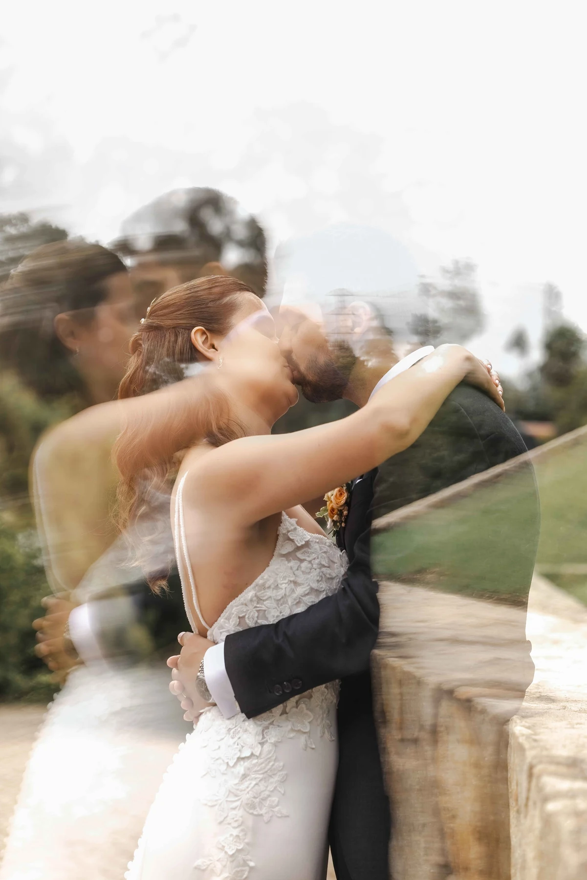 Casal durante uma celebração na Quinta da Costa